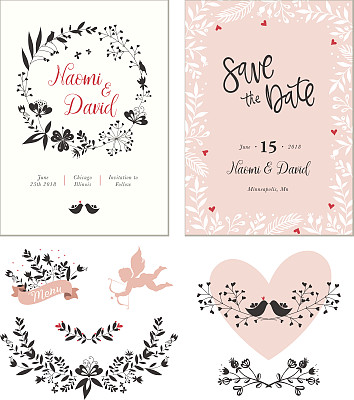 婚礼Set_02素材图片