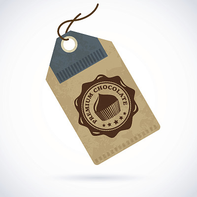 巧克力标签图片下载