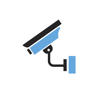 摄像头闭路电视wifi图标素材图片