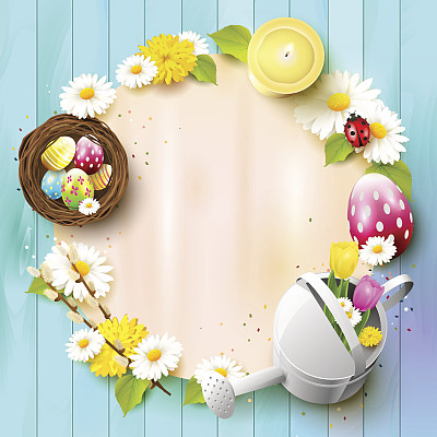 可爱的复活节背景图片下载