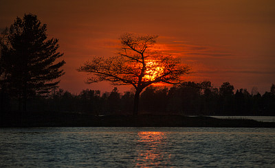 底特律角大日落图片下载