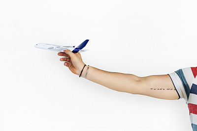 玩具飞机有趣的工作室概念图片下载