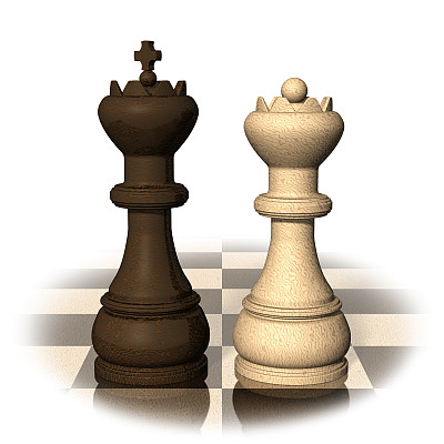 白底棋子特写图片下载