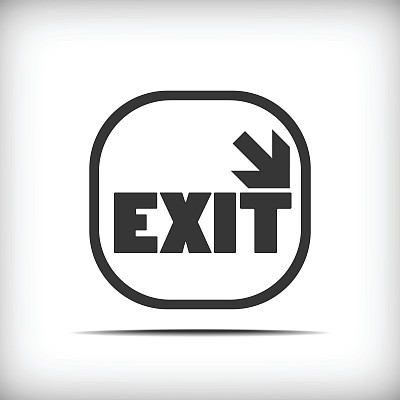 退出矢量图标图片下载