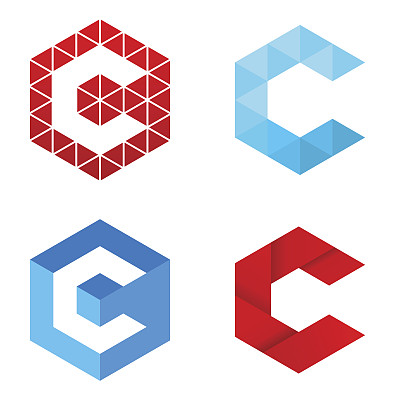 字母C -标志集图片下载