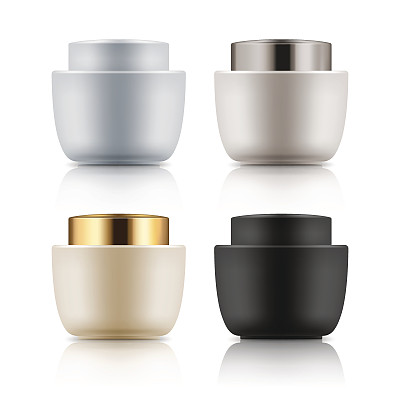 化妆膏的塑料瓶素材图片