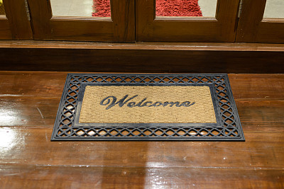 欢迎在门廊上擦脚图片下载