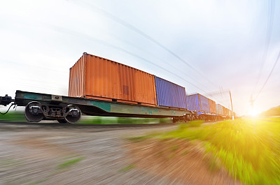 铁路货运货车车轮货运集装箱图片下载