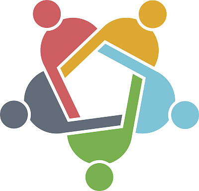 人们在一起的平面设计图片下载