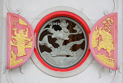 中国月亮窗风格。图片下载