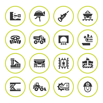 设置圆形采矿图标图片下载