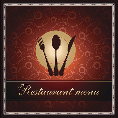 豪华餐厅菜单模板图片下载