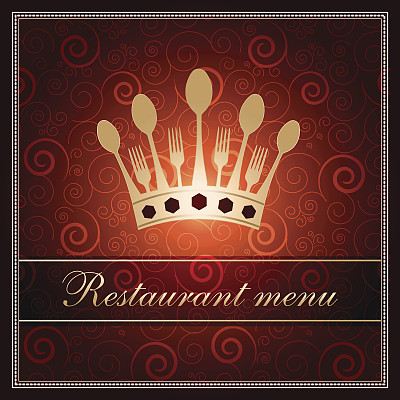 豪华餐厅菜单模板图片下载