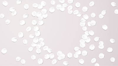 模糊的粉彩背景与花瓣。图片下载