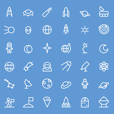 空间图标。图片下载