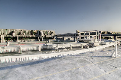 冰冻的甲板图片下载