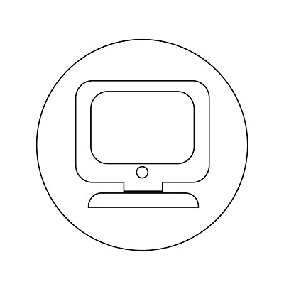 台式电脑图标插画设计图片下载