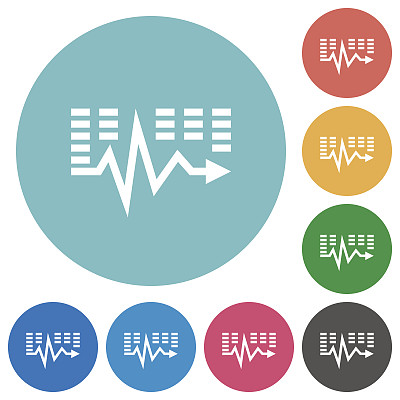 平面音乐波浪图标图片下载