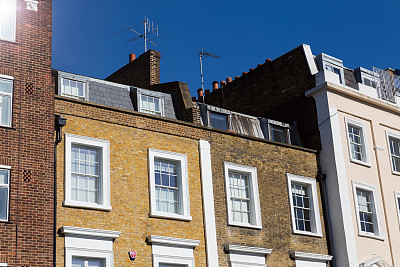 阳光明媚的现代立面图片下载