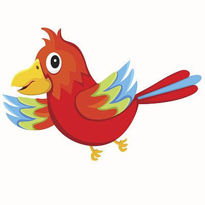 鹦鹉隔离插画家图片下载