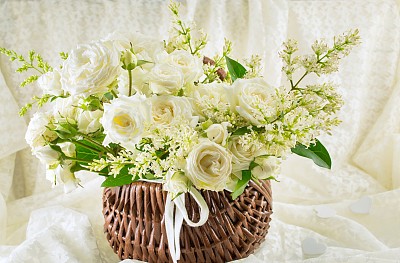 白玫瑰花束图片下载