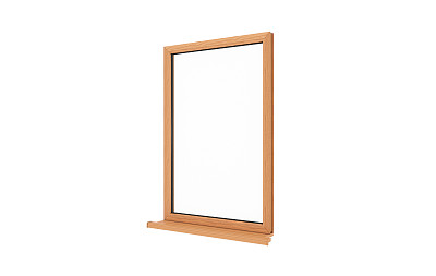 窗口。孤立的窗口。木制窗口。图片下载