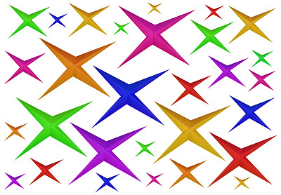 五颜六色的纸折纸星星图片下载