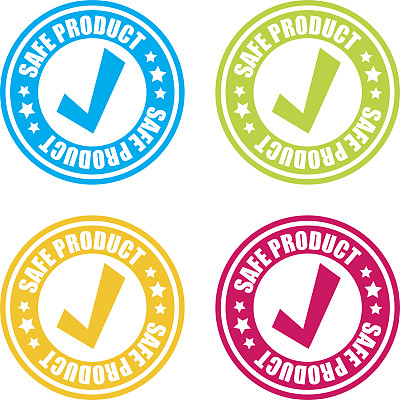安全产品邮票标签素材图片