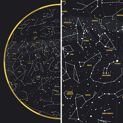 有星座的夜空图片下载