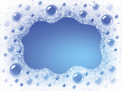 肥皂泡沫。矢量框架素材图片
