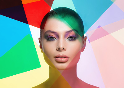 用滤色镜美容图片下载