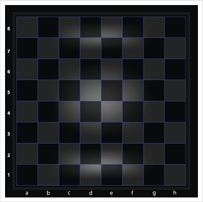 蓝色网格夜间棋盘图片下载