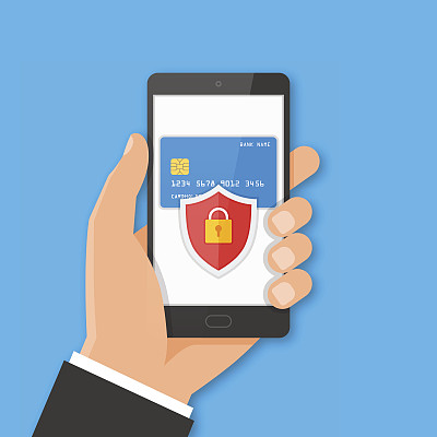 移动支付安全概念。素材图片