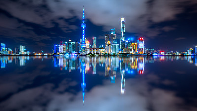 上海的天际线图片下载