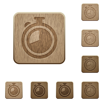 计时器木制按钮图片下载