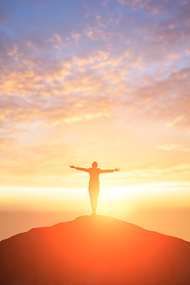 女商人剪影图片下载