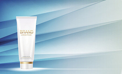 为广告或杂志背景设计化妆品产品模板图片下载