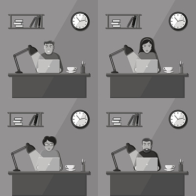 在办公室工作的人图片下载