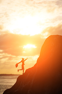 轮廓的女商人图片下载