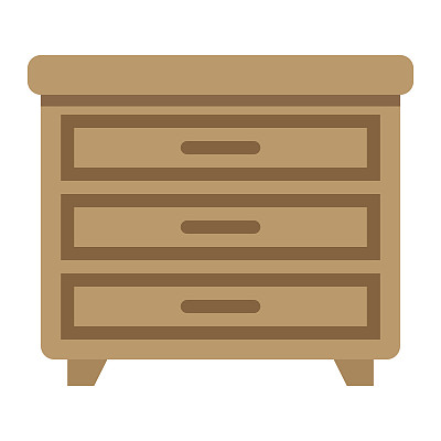 抽屉单元平面图标，家具和室内图片下载