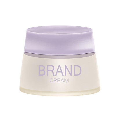 面霜瓶管模板广告或杂志背景图片下载