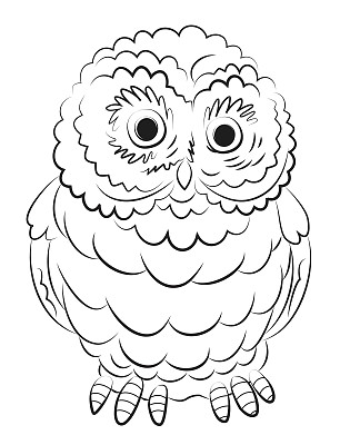 卡通猫头鹰形象图片下载