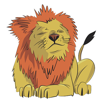 卡通狮子形象图片下载