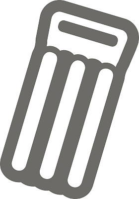 夏日度假沙滩漂浮床垫图标图片下载