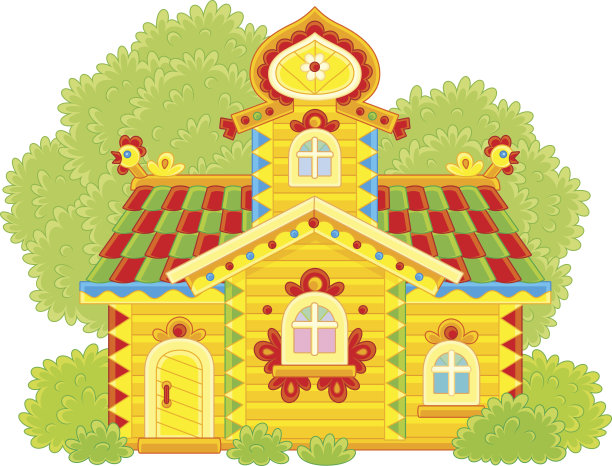 华丽的日志小屋图片下载