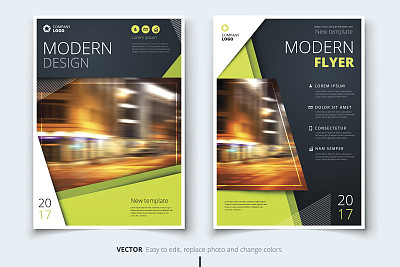 封面设计的小册子，传单，报告，目录，介绍，海报。现代布局模板A4大小素材图片