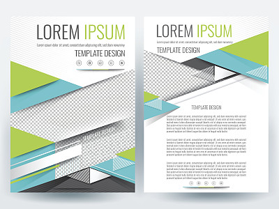 宣传册设计模板布局矢量插图素材图片