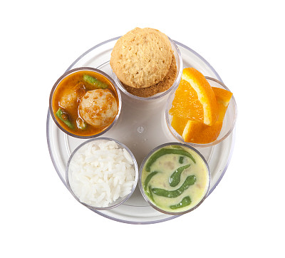 食物献祭孤立在白色背景上图片下载