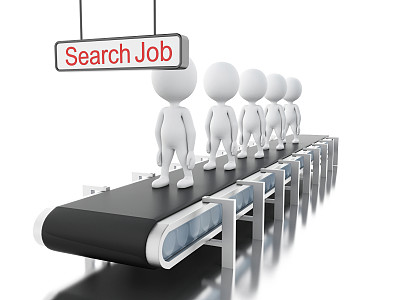 白人在传送带上。图片下载