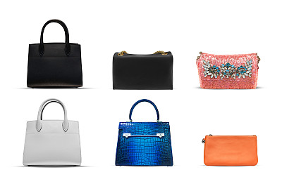 白色背景上的时尚配饰图片下载